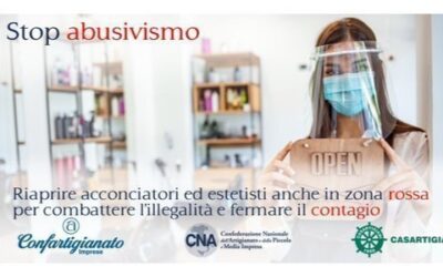 Acconciatura ed estetica Le organizzazioni di rappresentanza al Governo: “Le imprese regolari devono poter riaprire subito. Anche in zona rossa”. Firma la petizione