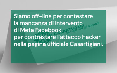 Oscuramento temporaneo del sito Casartigiani in segno di protesta 